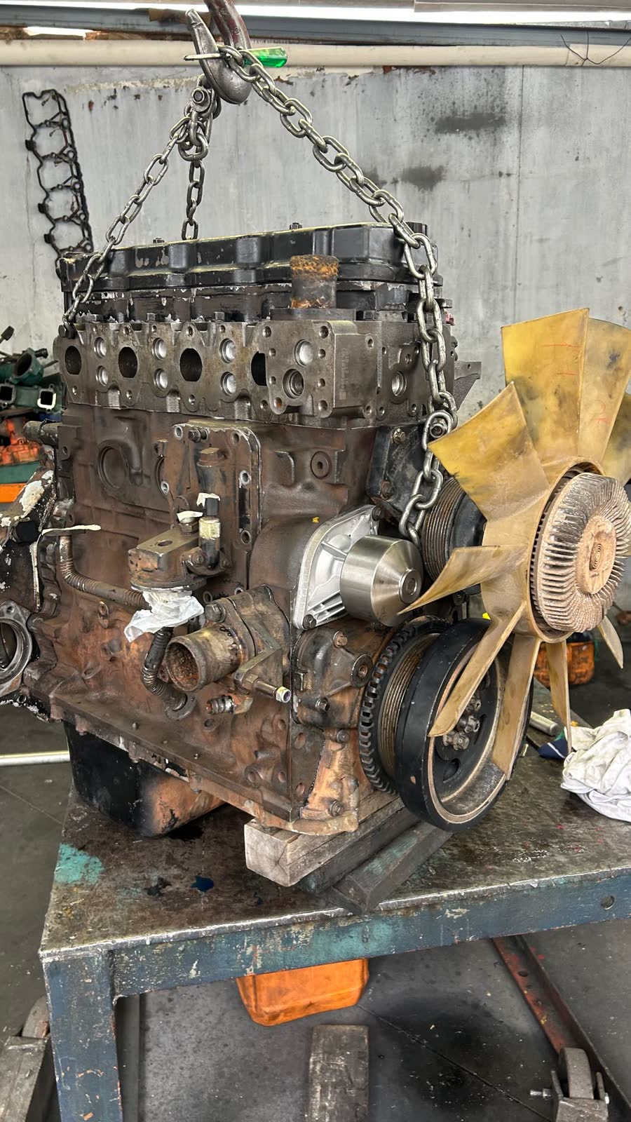 Motor antes da retífica